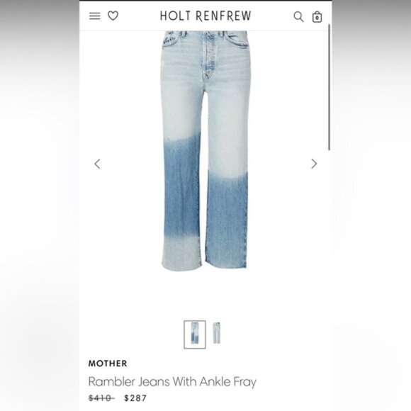 MOTHER JEANS -RAMBLER ANKLE FREY - Picture 3 of 13